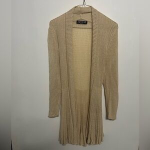 Women's Tan Cardigan Sweater